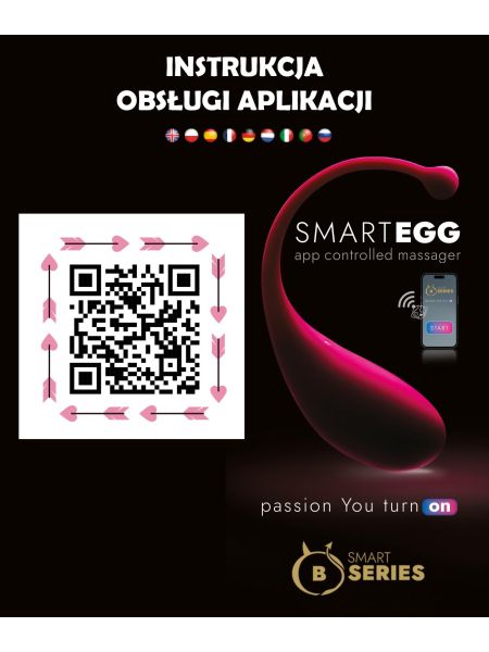 Jajeczko wibrujące sterowane aplikacją telefonem Smart Egg - 15